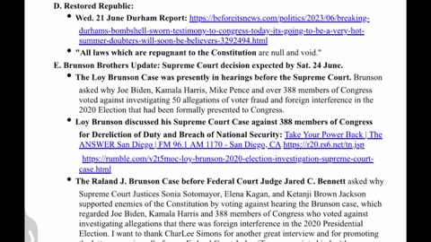 SITUATION UPDATE 6 23 23