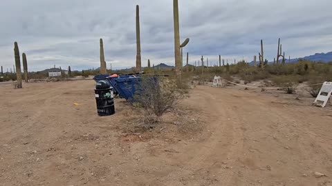 Abandoned Illegal camp near Lukeville