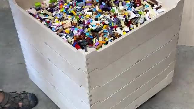 Lego sorter,created to separate my kids legos into different sizes.
