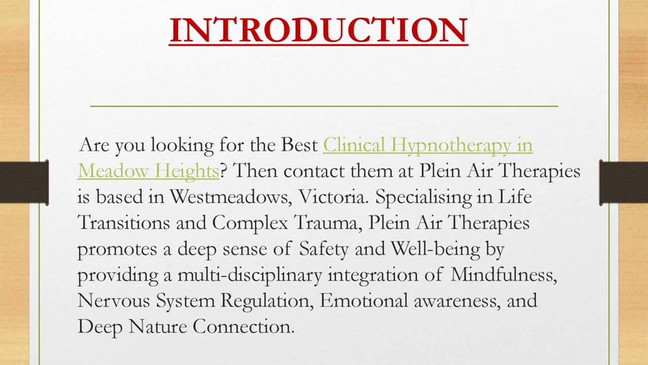 Best Clinical Hypnotherapy in Meadow Heights