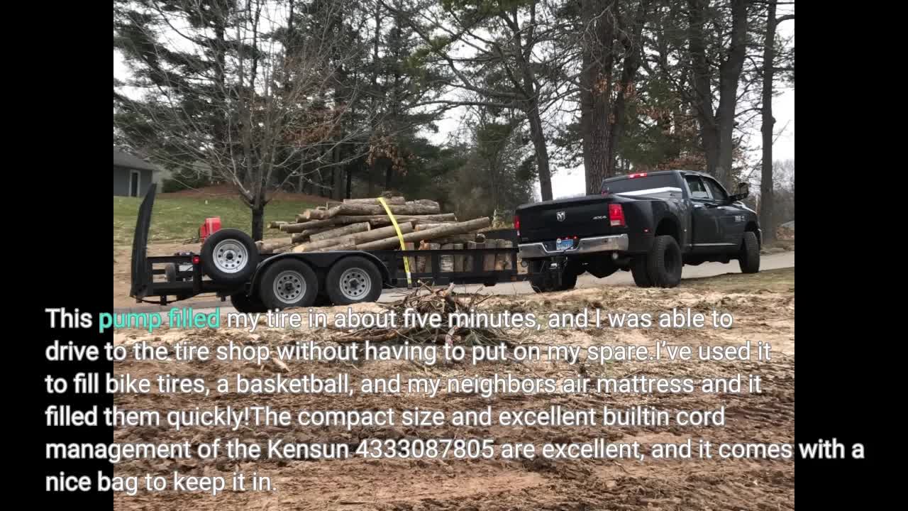 Kensun Portable Air #Compressor Pump for Car 12V-Overview