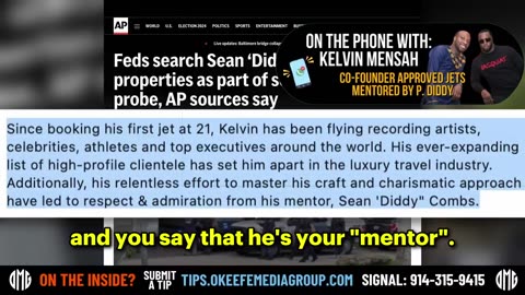 O'Keefe Calls Kelvin Mensah Who Was "Mentored" By P. Diddy