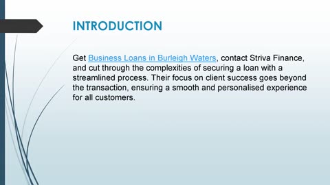 Get Business Loans in Burleigh Waters