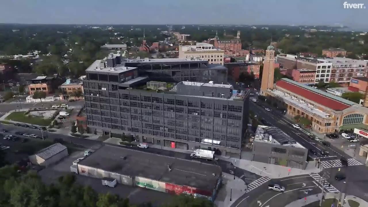 Real estate and drone video editing with motion graphics