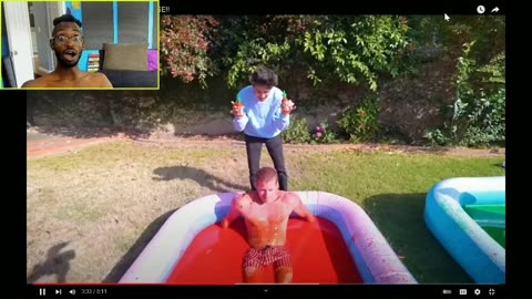 Jeremy Hutchins ONE COLORED SLIME POOL CHALLENGE!! REACTION