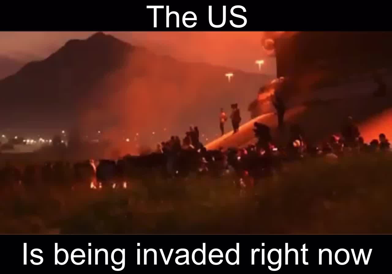 The US is being invaded right now as a Christmas gift to you and your president is allowing it