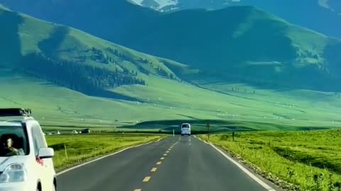 #The most beautiful scenery on the road # Nalati # Enjoy nature together