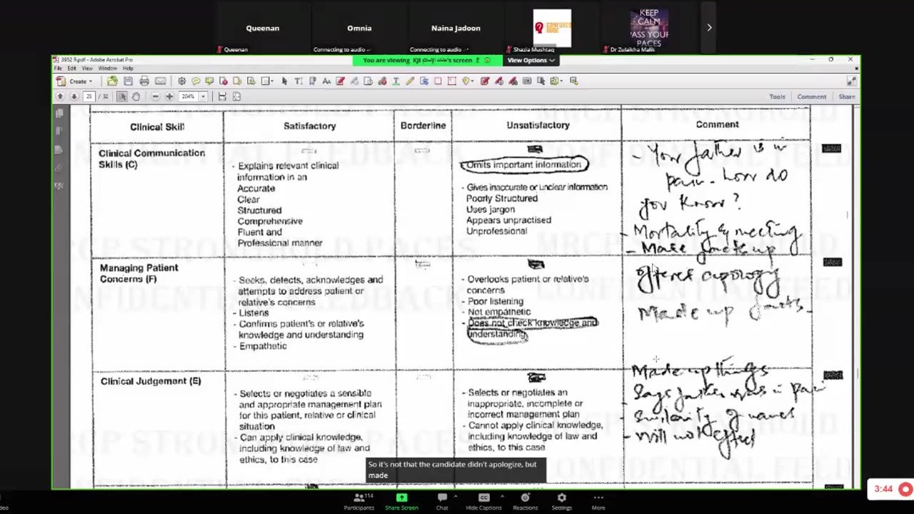 ST4.Talk to the daughter of a hospitalized 60 year old man with OA whose knee was apsirated