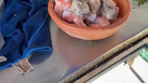 Ya se antoja una cazuelita de mariscos caliente con el compiux, que manjar