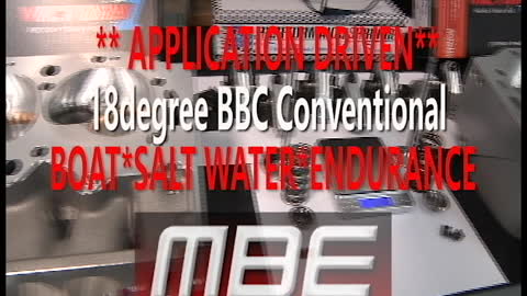 MBE 18Degree Marine Cylinder Head for salt water