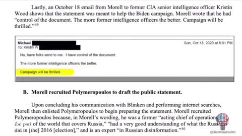 Kash Patel: CIA Broke Federal Law by Organizing Bogus Hunter Biden Laptop Petition During Election