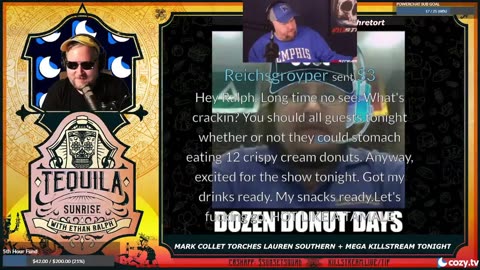 Gator (PBUH) eats 12 donuts - Tequila Sunrise