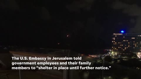 Iran launches missile attack on Israel, residents urged to shelter | USA TODAY