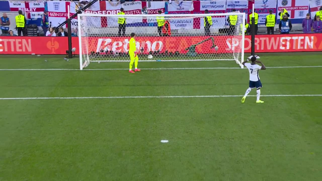 Anglie vs Švýcarsko - čtvrtfinále EURO 2024