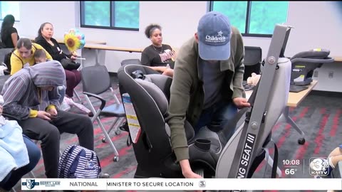 Omaha organizations host Mother's Day-themed car seat giveaway