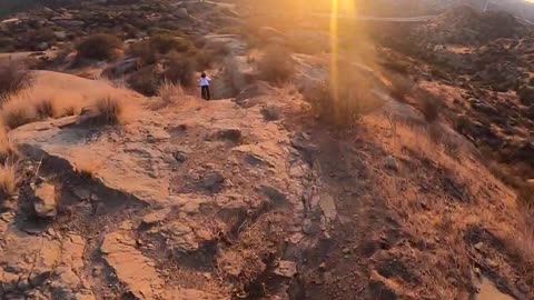 Guy Faceplants While Riding A Mountain Bike On A Rocky Trail