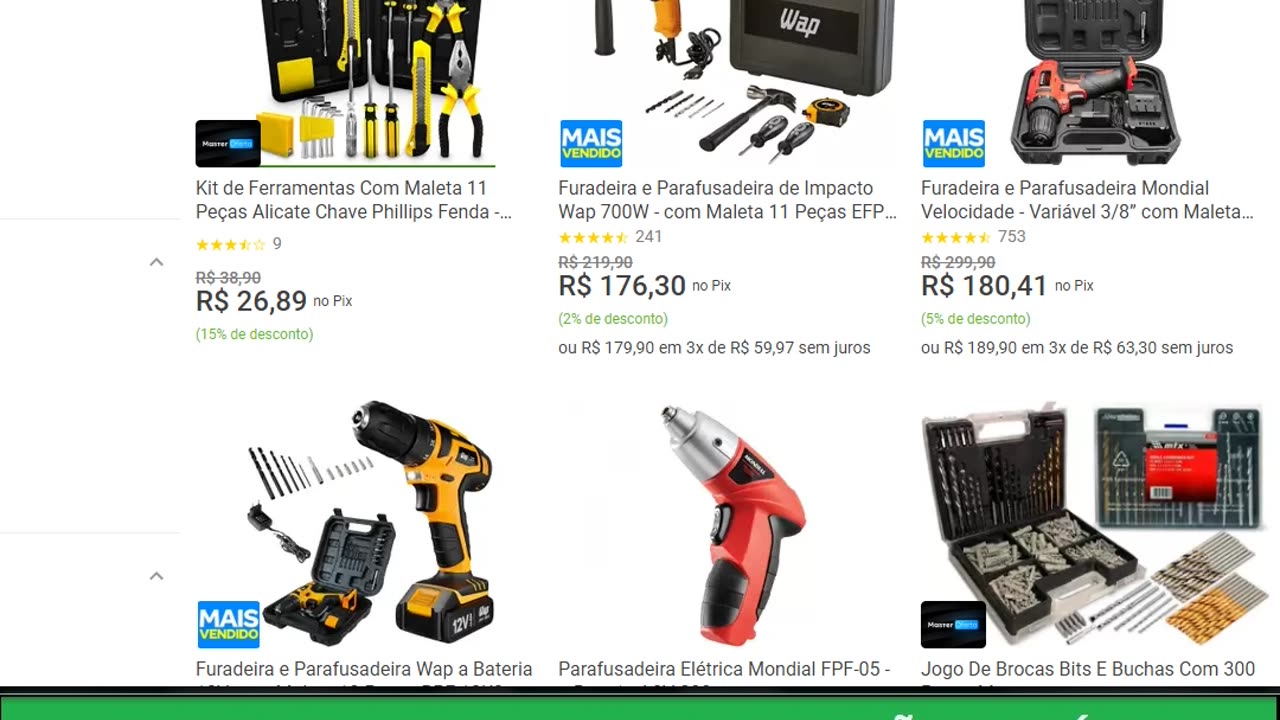 Kit de Ferramentas Com Maleta 11 Peças Alicate Chave Phillips Fenda - TITANIUM