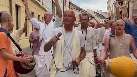 Harinam Sankirtan in Kromeriz, Czech Republic August 2024
