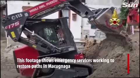 Apocalyptic flooding devastates northern Italy and Switzerland killing 7 as hundreds evacuated