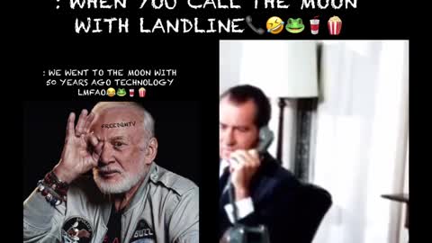 When you call the moon with a land line