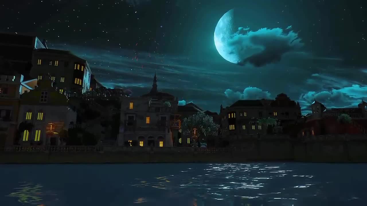 Fireworks starry sky at night