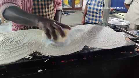 Mumbais Famous Rajnikant Style Dosa Muttu Dosa Corner Indian Street Food