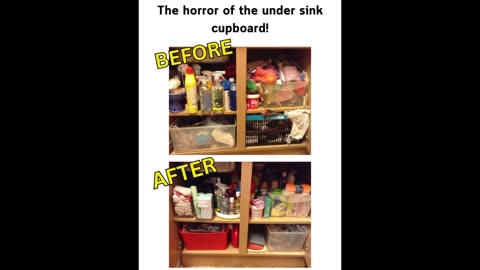 This isn't going to be pretty - The under sink cupboard needs re-organising!