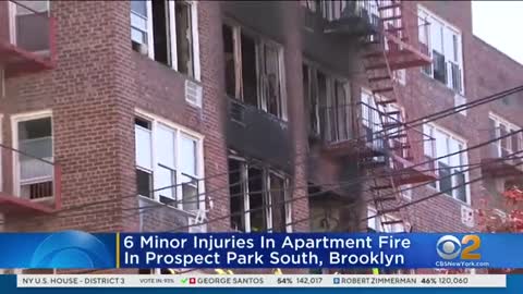 Several people suffer minor injuries in Brooklyn fire