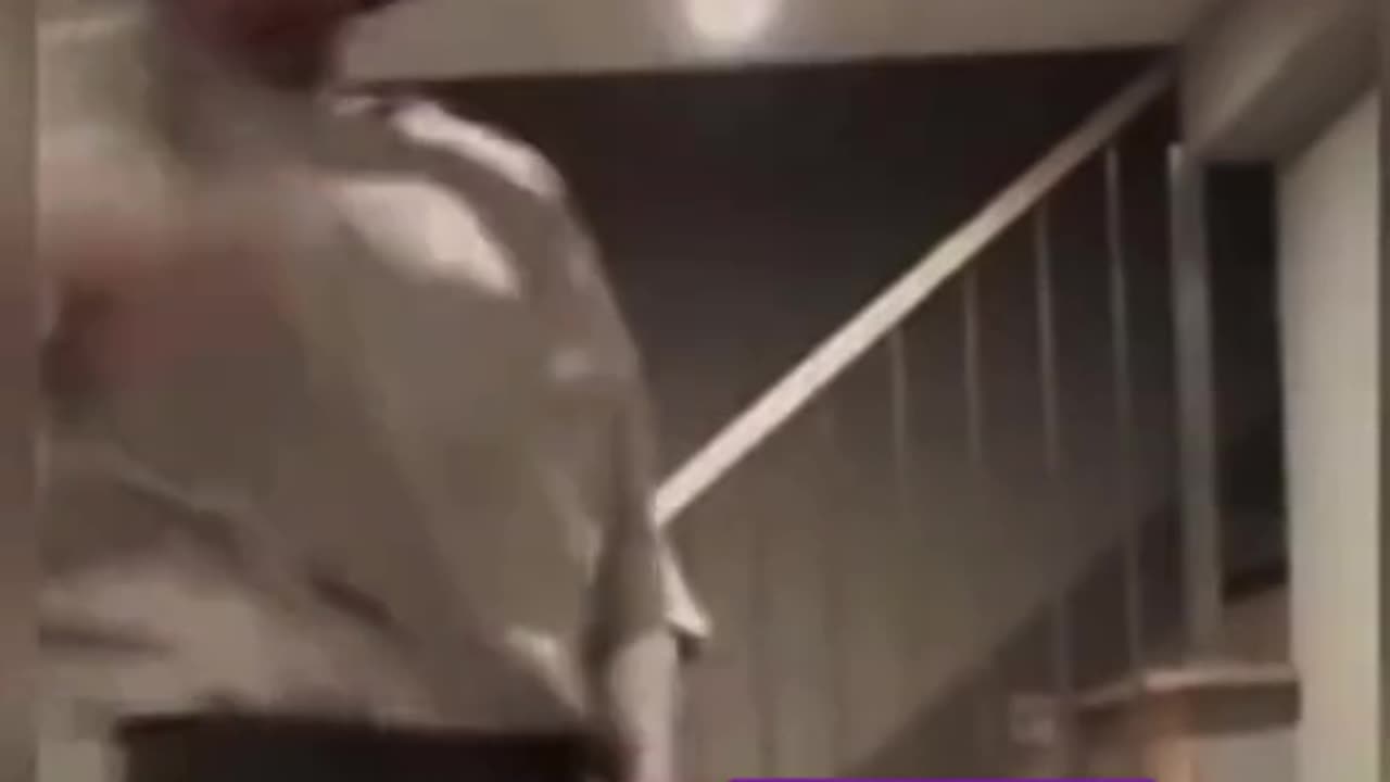 A guy doing tictok video finds someone else in his video while he thought he was hone alone.