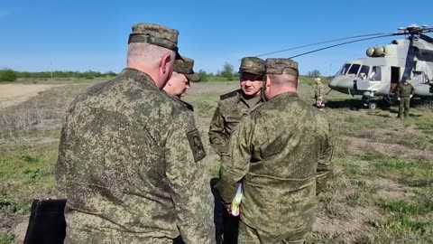 Russia's Army general Sergei Shoigureviewed the readiness of military