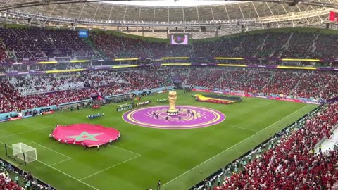 CEREMONIA BELGICA vs MOROCCO AL THUMAMA STADIUM FIFA WORLD CUP QATAR 2022