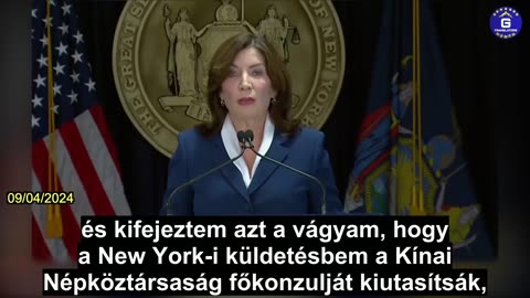 【HU】Kathy Hochul, New York állam kormányzója: Kérés a new york-i kínai főkonzul kiutasítására