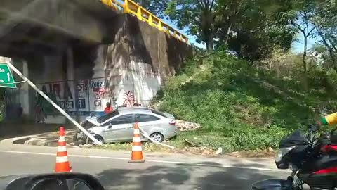 Accidente en el puente de Turbaco