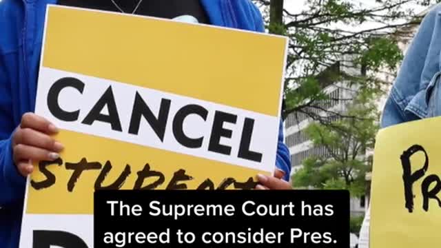 The Supreme Court has agreed to consider Pres.Biden's plan to cancel hundreds of