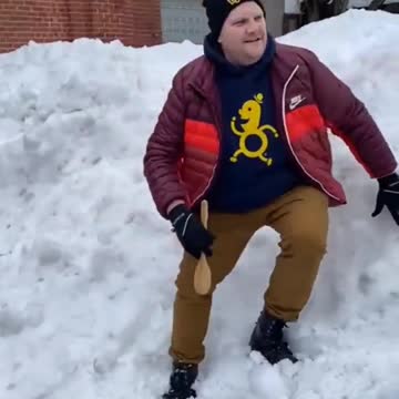 Doug Ford shoveling bandit parody