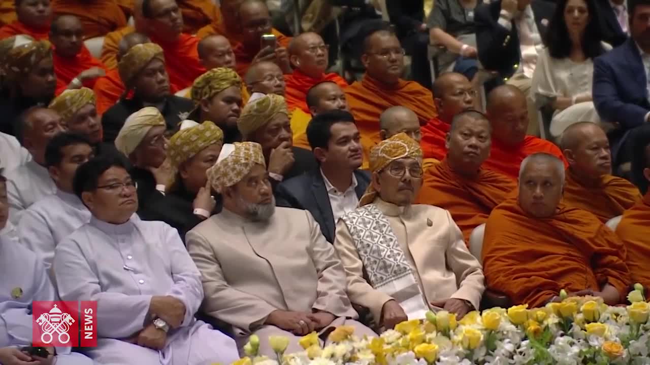 Pope's encounter with religious leaders in Thailand - News Video