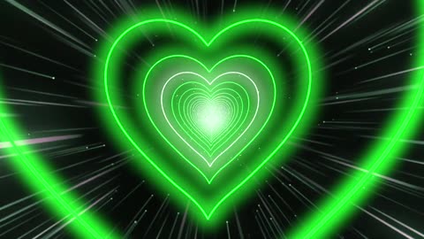 367. Green Heart Background💚Love Heart 😘