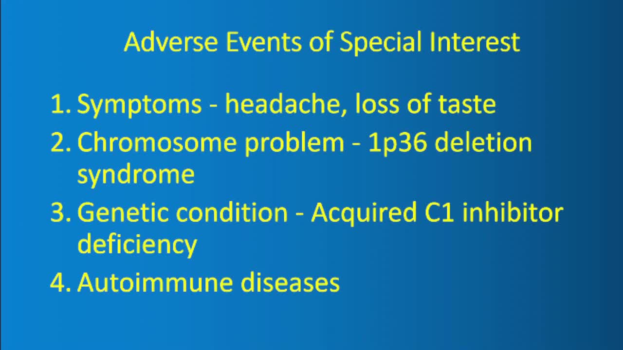 The Pfizer Adverse Events of Special Interest