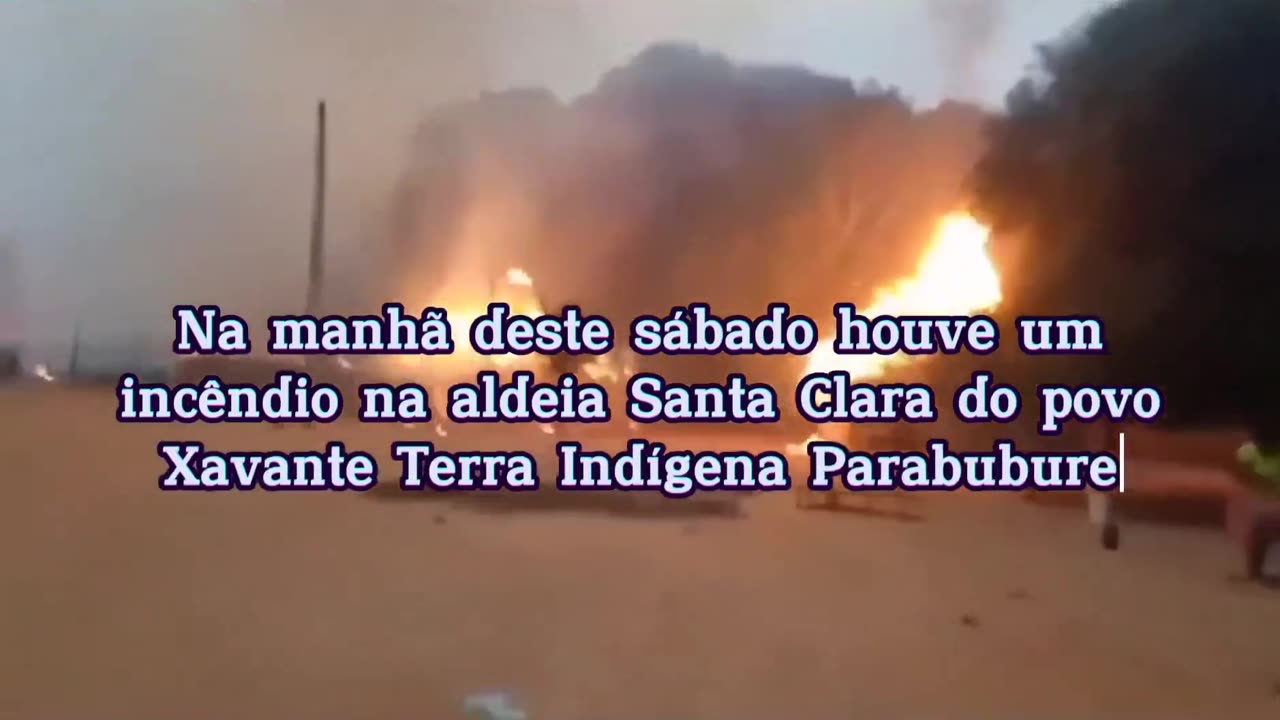 Fogo em Terra indígena em MT
