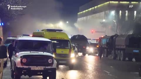 Armed protesters demolishing Kazakh president’s Almaty residence