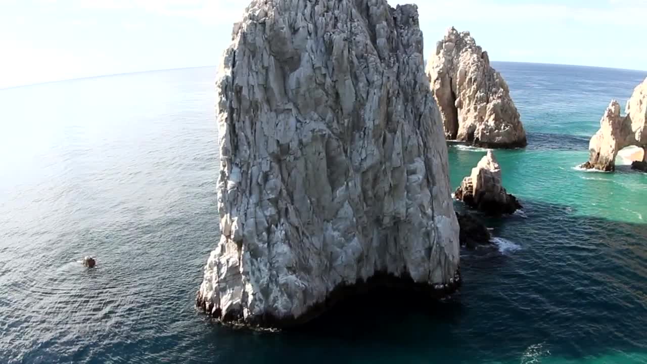 Rocky mounds near the seashore