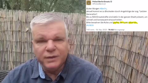 Klimakriminelle legen Berlin lahm. Die Polizei warnt Bürger selbst einzugreifen. @Steffen Meltzer