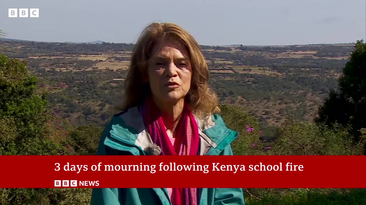 Days of mourning declared in Kenya after fatal school fire | BBC News
