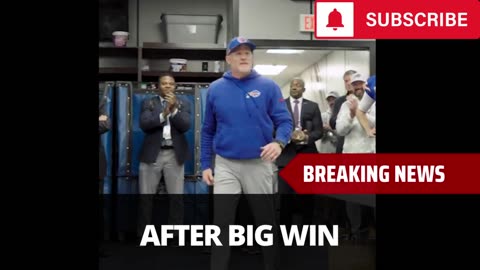 Sean McDermott Talks To Team After Big Win