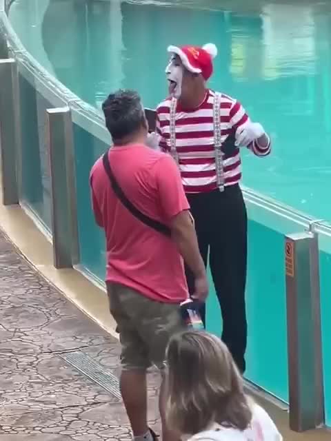 prank on a tourist