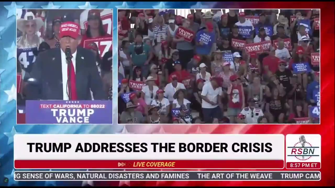 ON A WING AND A PRAYER -- President Trump Rally Coachella California 10122024