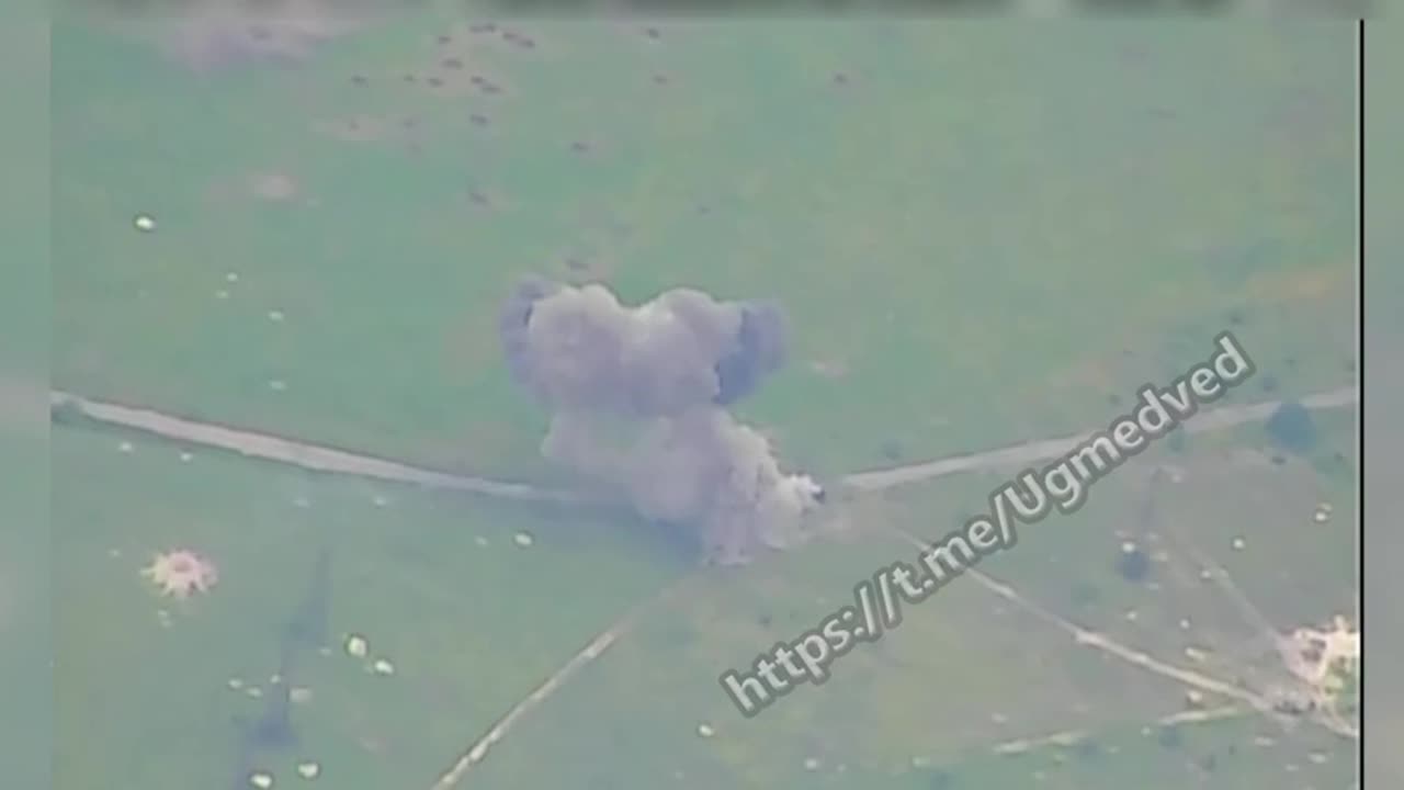 The Russian Armed Forces destroy Ukrainian armored vehicles T-64BV and BMP-1 near Belogorovka