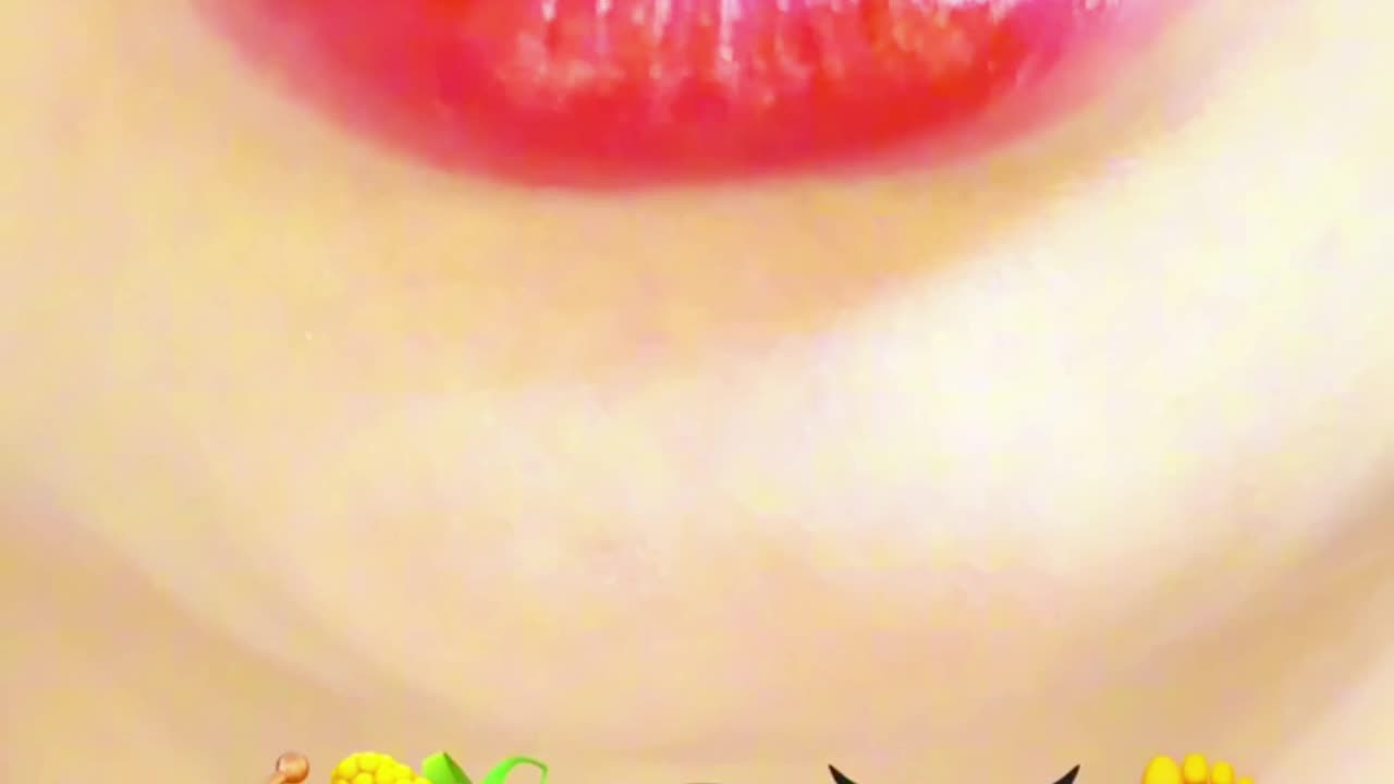 EMOJI FOOD eating sounds ASMR satisfying sounds