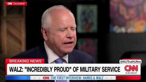 Walz Gets Confronted About LIE That He Carried Weapons Of War