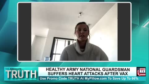 21-year-old Army National Guard Karolina Stancik suffered two heart attacks after the COVID jab